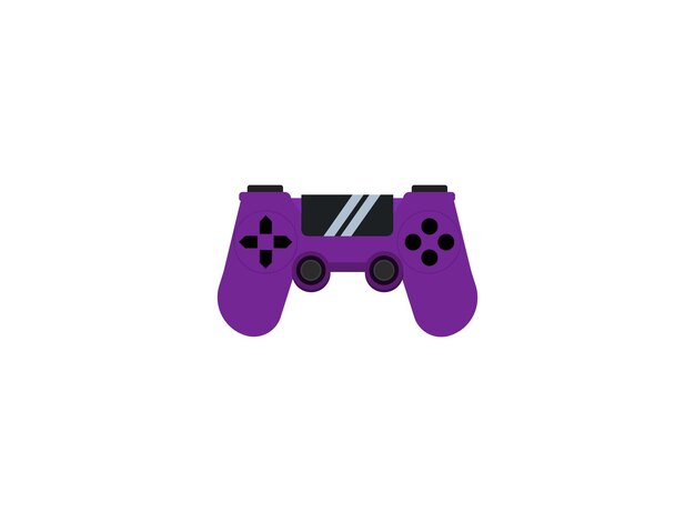 Joystick púrpura para videojuegos