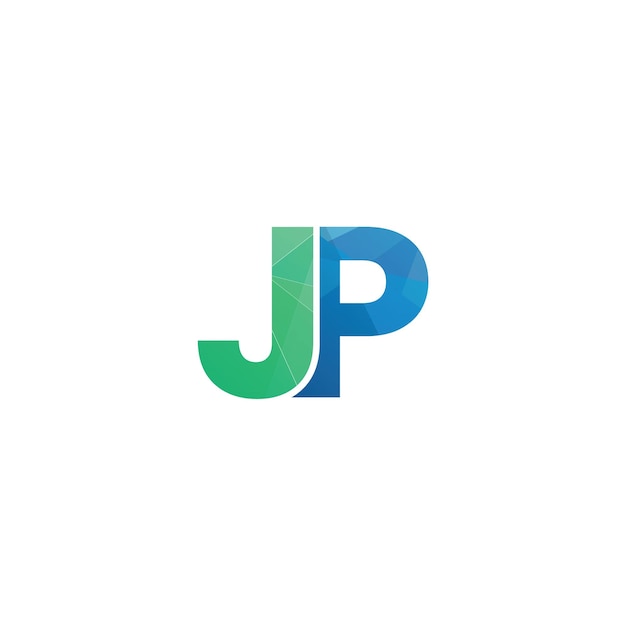 jp iniciales letra monograma icono del logotipo