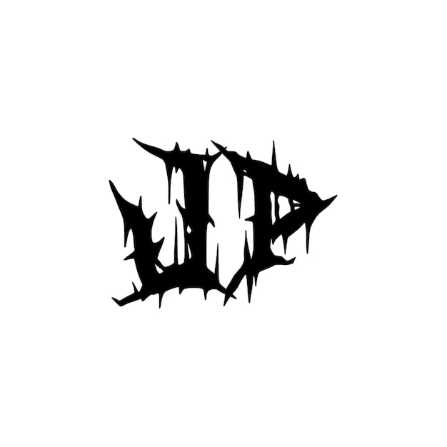 JP monograma logo diseño carta texto nombre símbolo monocromo logotipo alfabeto carácter simple logo