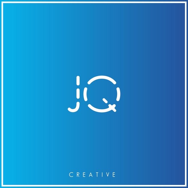 JQ Creative último diseño de logotipo Premium Vector Creative Logo Vector Ilustración letras del logotipo Logotipo