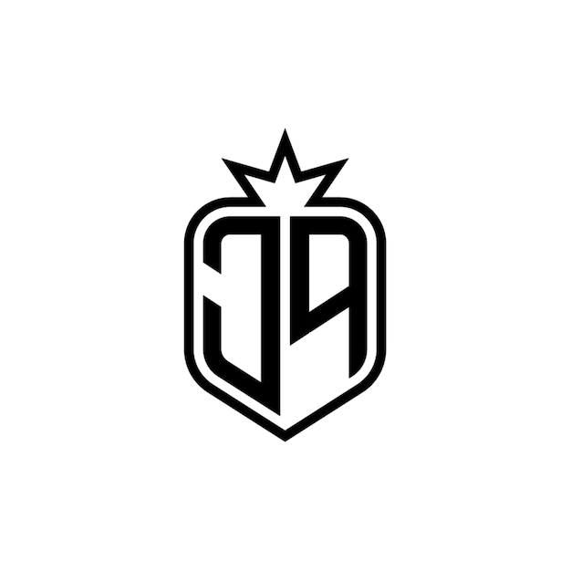 JQ monograma diseño del logotipo letra texto nombre símbolo monocromo logotipo alfabeto carácter logotipo simple