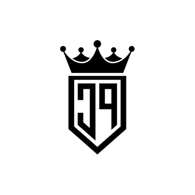 JQ monograma diseño del logotipo letra texto nombre símbolo monocromo logotipo alfabeto carácter logotipo simple