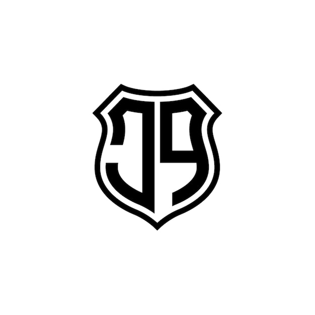 JQ monograma diseño del logotipo letra texto nombre símbolo monocromo logotipo alfabeto carácter logotipo simple