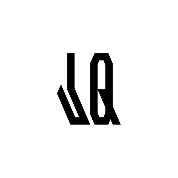 JQ monograma diseño del logotipo letra texto nombre símbolo monocromo logotipo alfabeto carácter logotipo simple