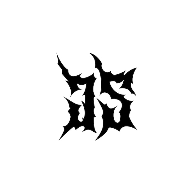 JS monograma logotipo diseño carta texto nombre símbolo monocromo logotipo alfabeto carácter simple logotipo
