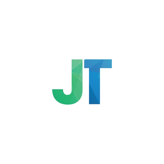 jt iniciales letra monograma icono del logotipo