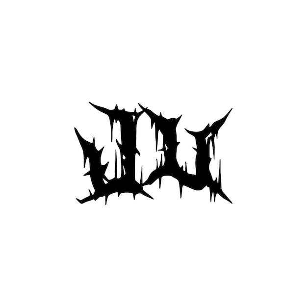 JU monograma logotipo diseño carta texto nombre símbolo monocromo logotipo alfabeto carácter simple logotipo