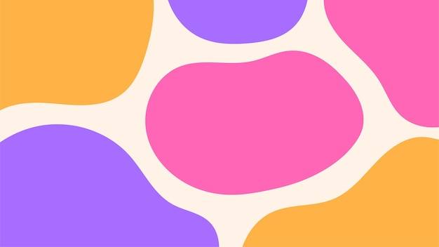 Juega con fondo horizontal manchado plantilla de redes sociales colorida caprichosa con un mínimo moderno