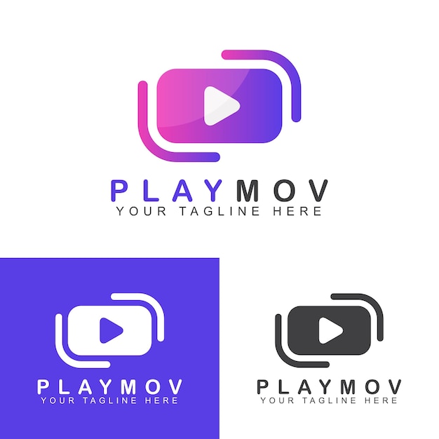 Juego abstracto plantilla de diseño de logotipo Ilustración vectorial