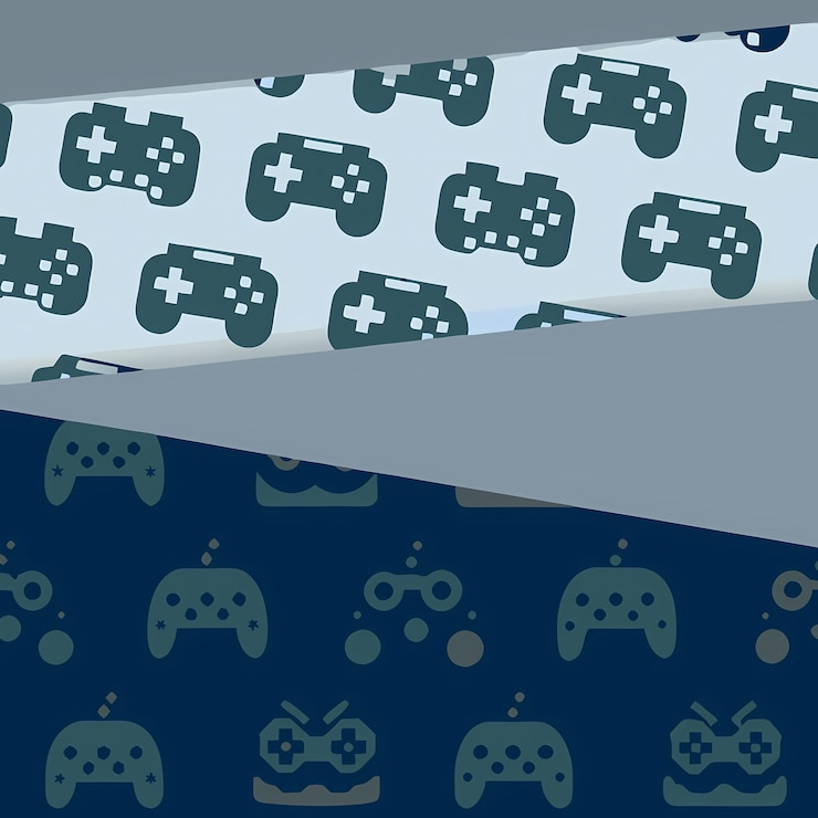 Vector un juego azul y blanco está bajo un paño blanco con una cruz blanca en él