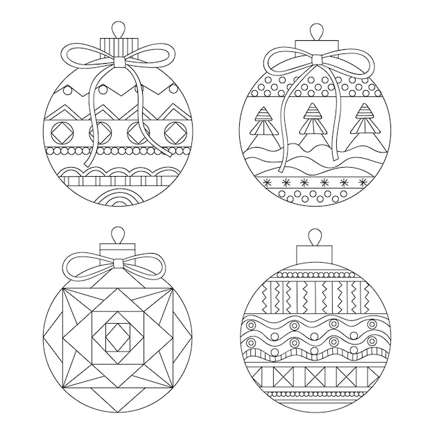 Juego de bolas de Navidad y Año Nuevo para el árbol de Navidad