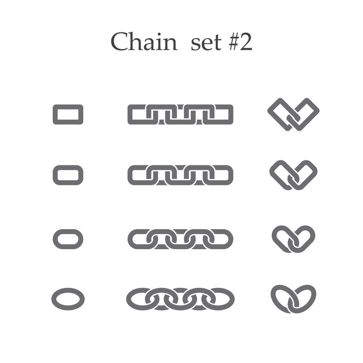 Vector juego de cadenas dos