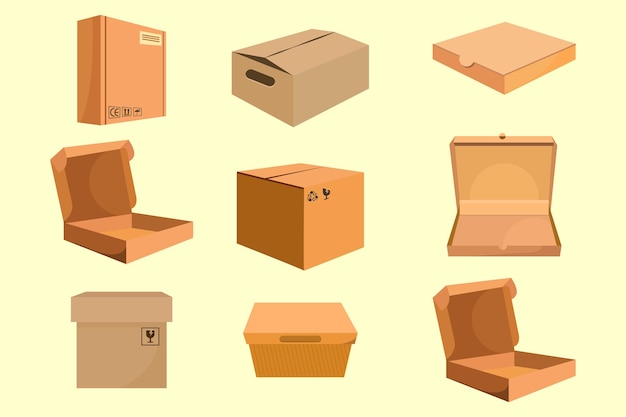 juego de cajas de cartón juego de cajas de cartón