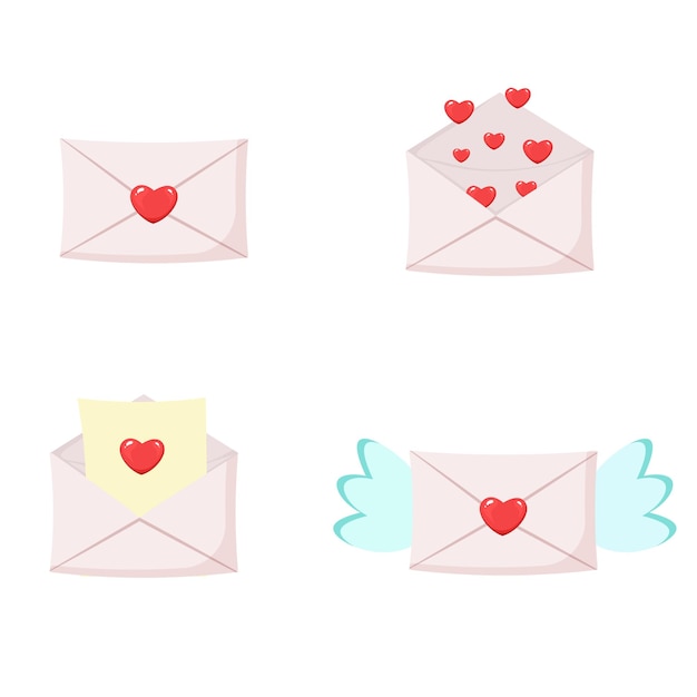 Juego de cartas de amor de San Valentín.