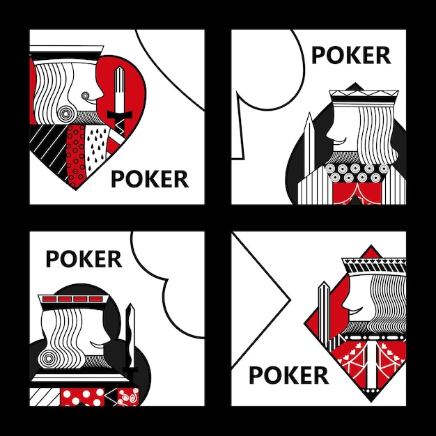 Juego de cartas póker signo rey casino