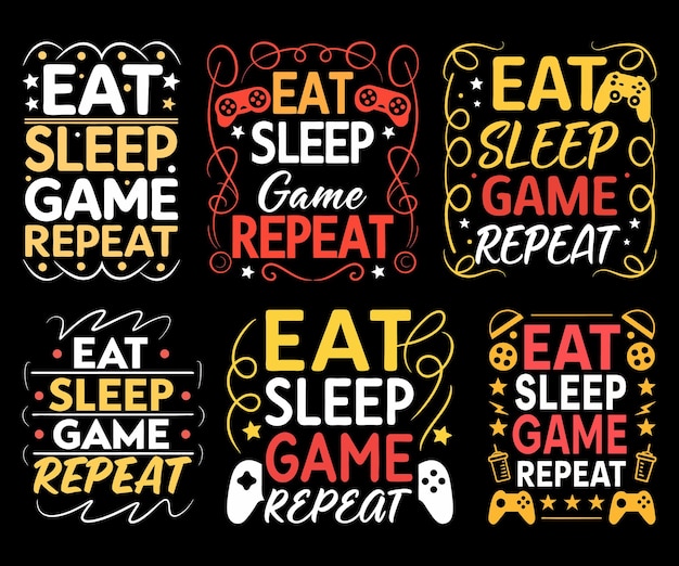 El juego de comer y dormir repite los elementos de diseño