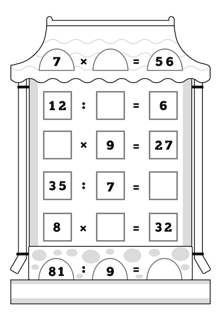 Juego de conteo para niños en edad preescolar Juego educativo de matemáticas Tareas para sumas y restas