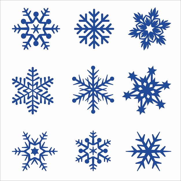 juego de copos de nieve
