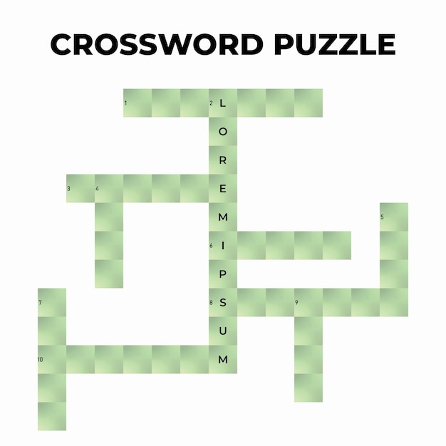 El juego de crucigramas prueba la inteligencia.
