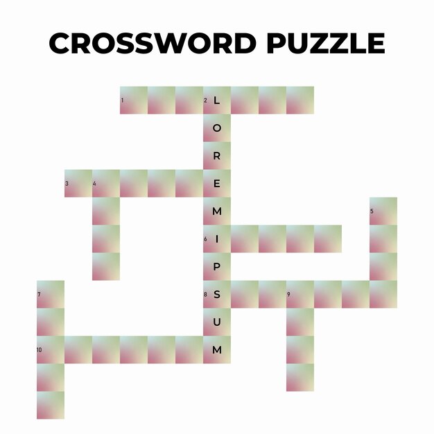 El juego de crucigramas prueba la inteligencia.