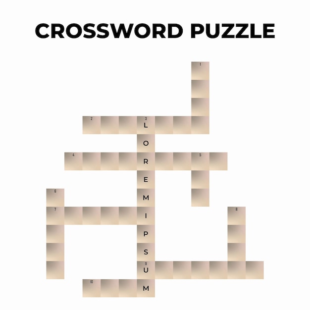 El juego de crucigramas prueba la inteligencia.