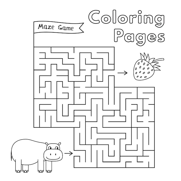 Juego de dibujos animados de hipopótamos