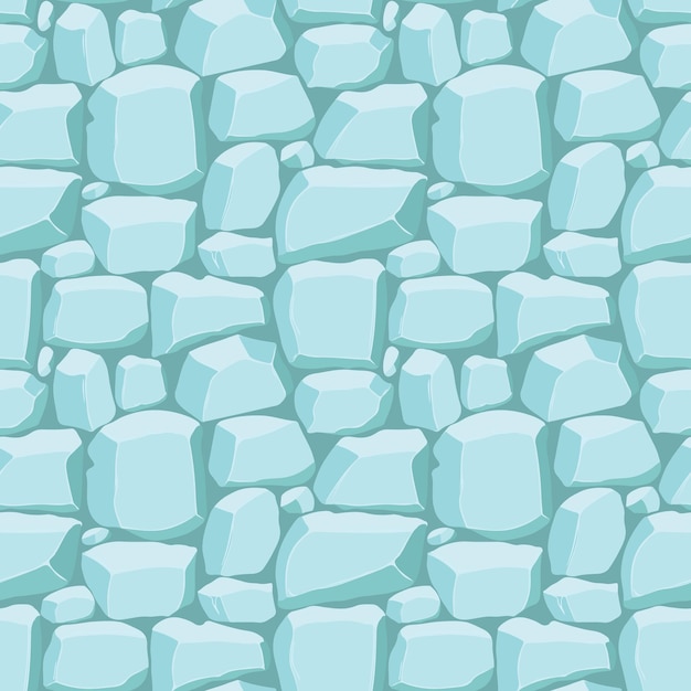 Juego de dibujos animados textura fondo hielo superficie de patrones sin fisuras