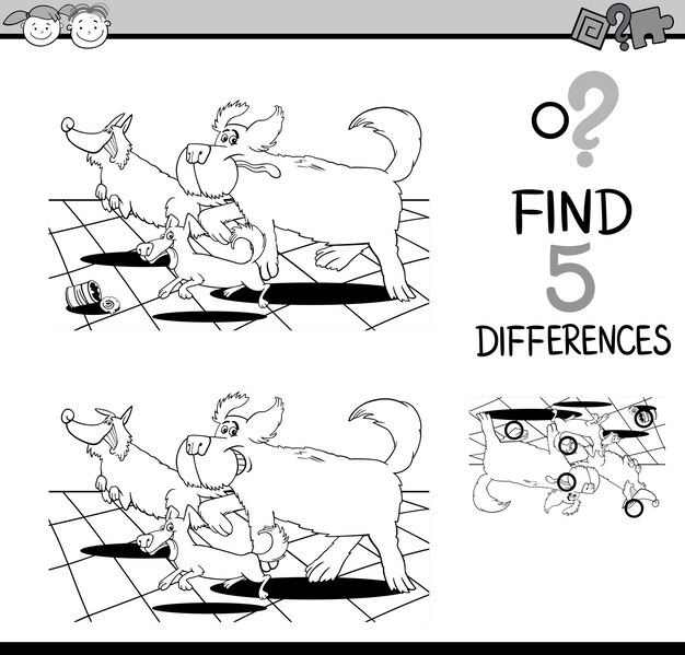 juego de diferencias para colorear
