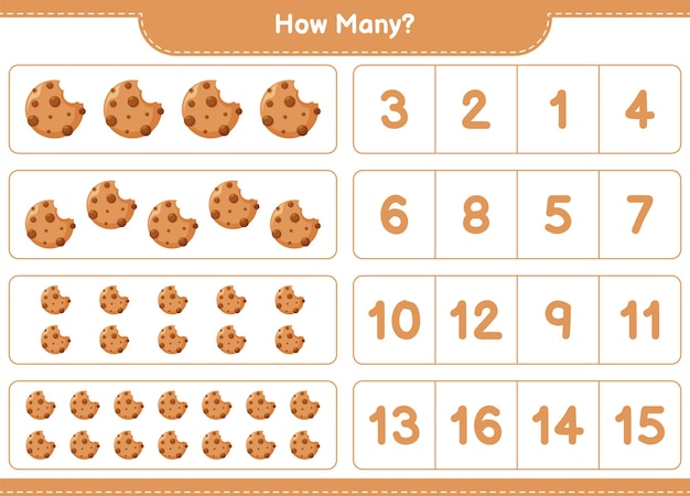 Juego educativo contando cookies