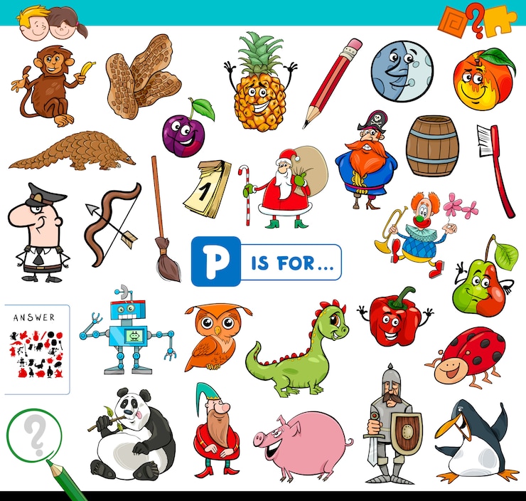 Vector juego educativo