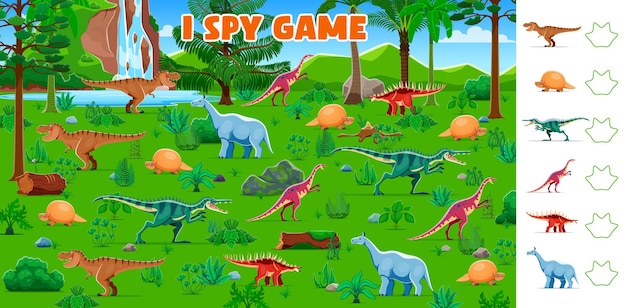Juego de espionaje dinosaurios prehistóricos para niños rompecabezas
