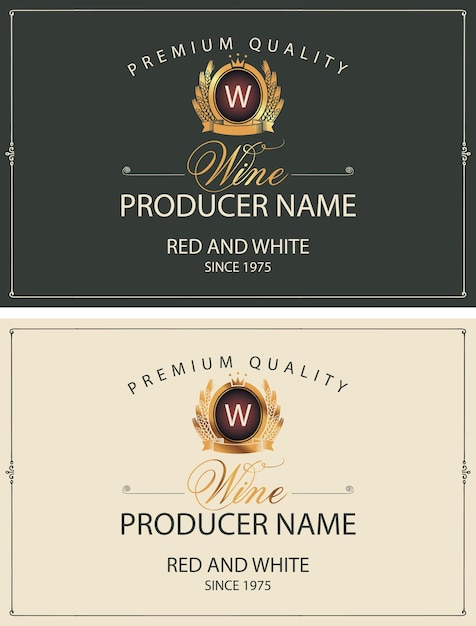 juego de etiquetas para botellas de vino