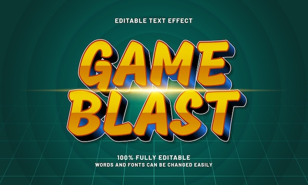 juego explosión efecto de texto editable con un juego y deporte estilo de texto
