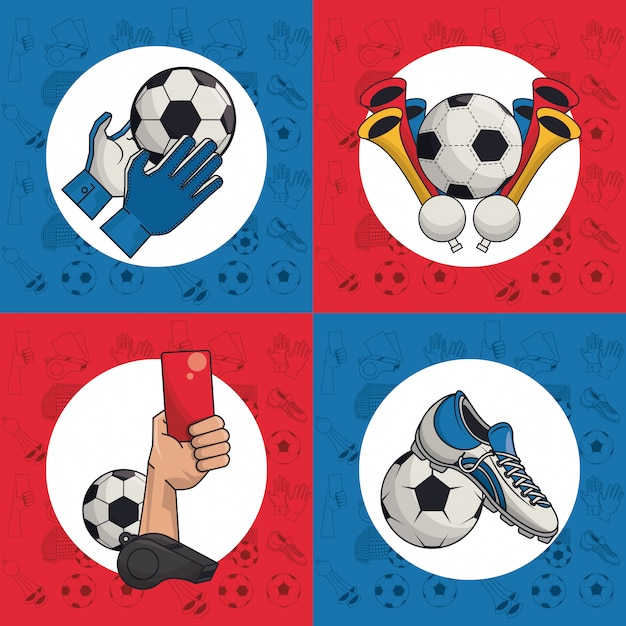 Juego de fútbol soccer