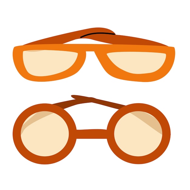 El juego de gafas de sol retro de elegancia de dos elementos.