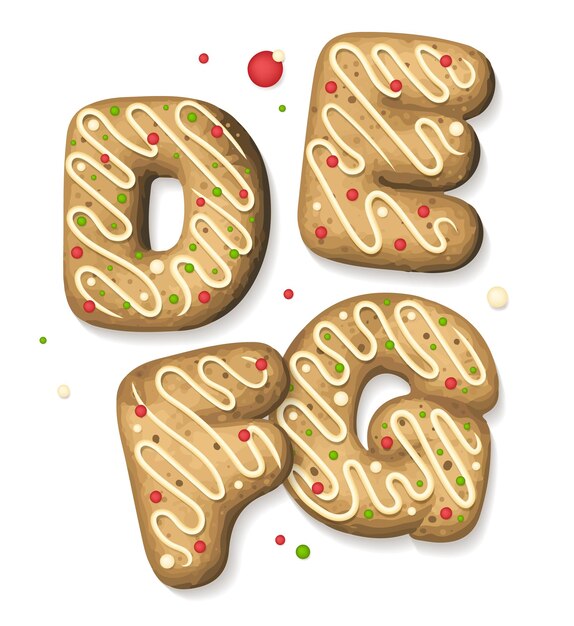 un juego de galletas con la letra o en él