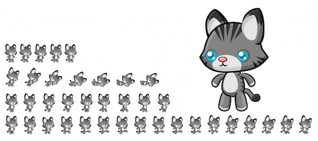 Juego de gatos Sprites