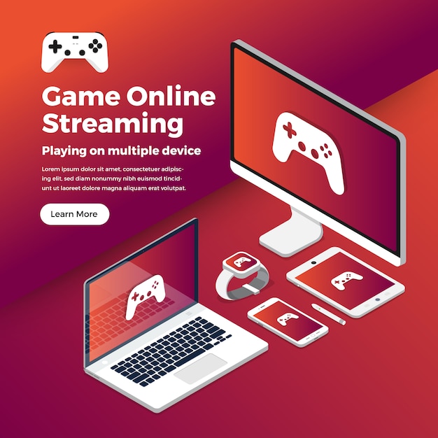 Juego de ilustraciones concepto de plataforma de streaming.