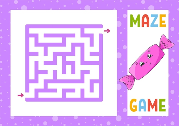 Juego de laberinto cuadrado para niños Puzzle para niños