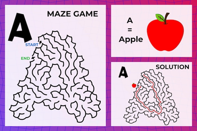 Juego de laberinto para niños