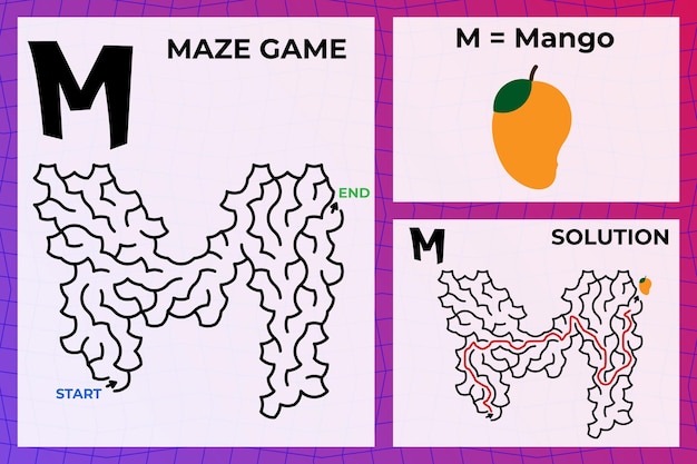 Juego de laberinto para niños