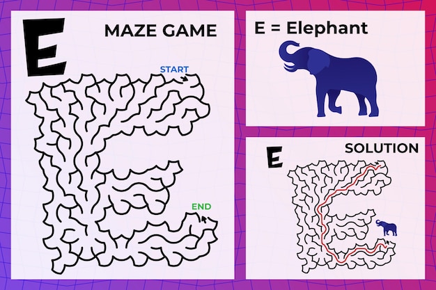 Juego de laberinto para niños