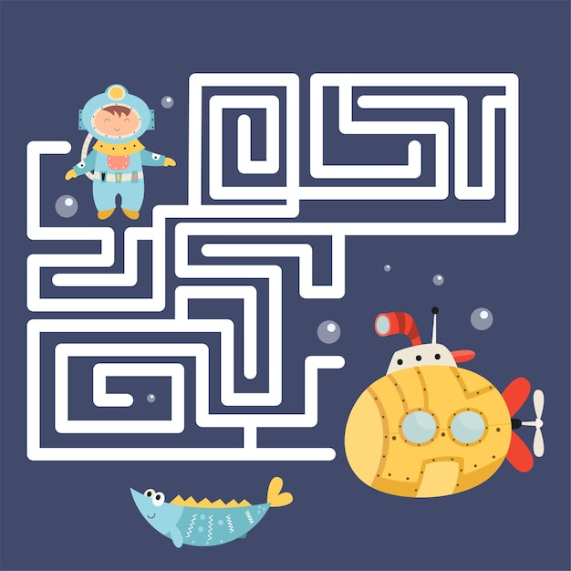 Juego de laberinto para un pequeño