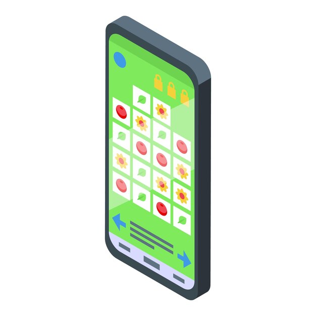 Juego en línea ganar icono vector isométrico Dinero de negocios Laptop efectivo