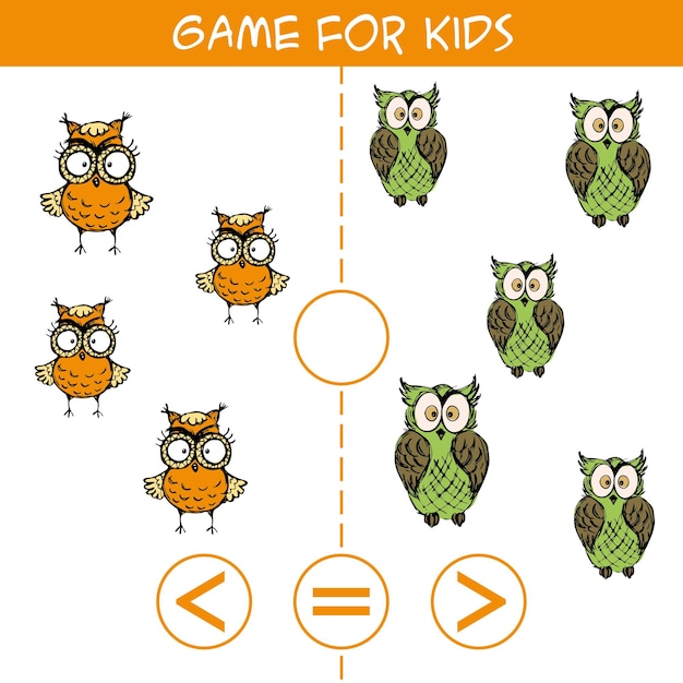 Juego de lógica educativa para niños en edad preescolar Ilustración vectorial de robots divertidos de dibujos animados