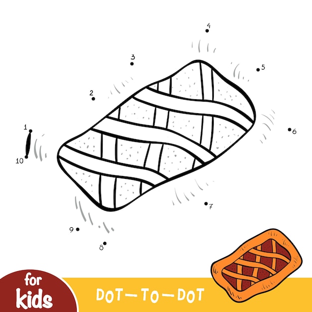 Juego de números, juego de educación punto a punto para niños, Pie