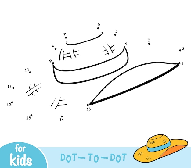 Juego de números juego de punto a punto educativo para niños Sombrero para el sol para mujer