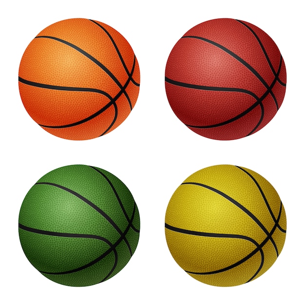 Juego de pelotas de baloncesto