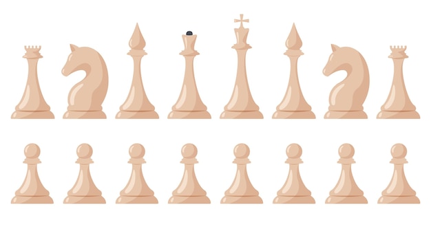 Juego de piezas de ajedrez