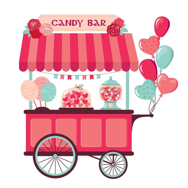 El juego de piruletas de candy stall